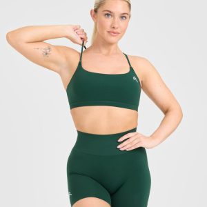 Everyday Cross Over Bralette Racing Green