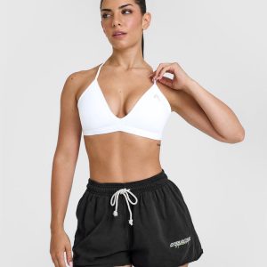 Unified Ultra Micro V Neck Bralette White