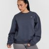 Foundations Crew Neck Sweatshirt True Blue