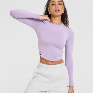 Mellow™ Soft Mid Long Sleeve Top Wisteria Purple