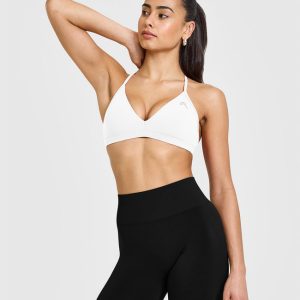 EasyLift™ Ultra Minimal V Neck Bralette White