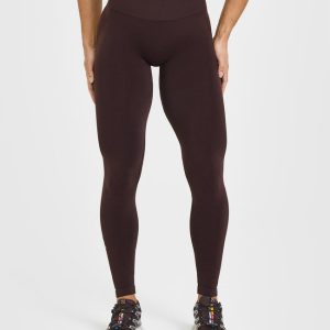 Effortless Seamless Leggings Plum Brown