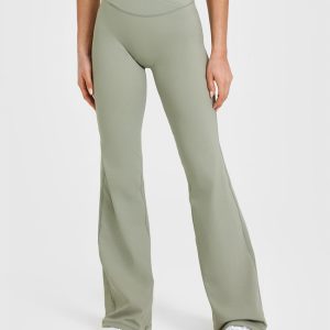 Unified Wrap Flared Bottoms Soft Sage Green