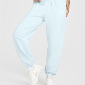 Lightweight Joggers With Graphic Cloud Blue