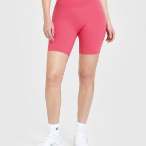 SoftMotion™ Cycling Shorts 8" Dark Velvet Pink