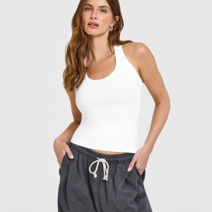 Cotton Fitted Vest White