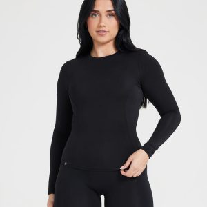 Mellow™ Soft Long Sleeve Top Black