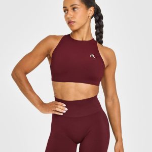 EasyLift™ High Neck Sports Bra Rosewood