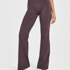 Unified Wrap Flared Bottoms Dark Umber Brown